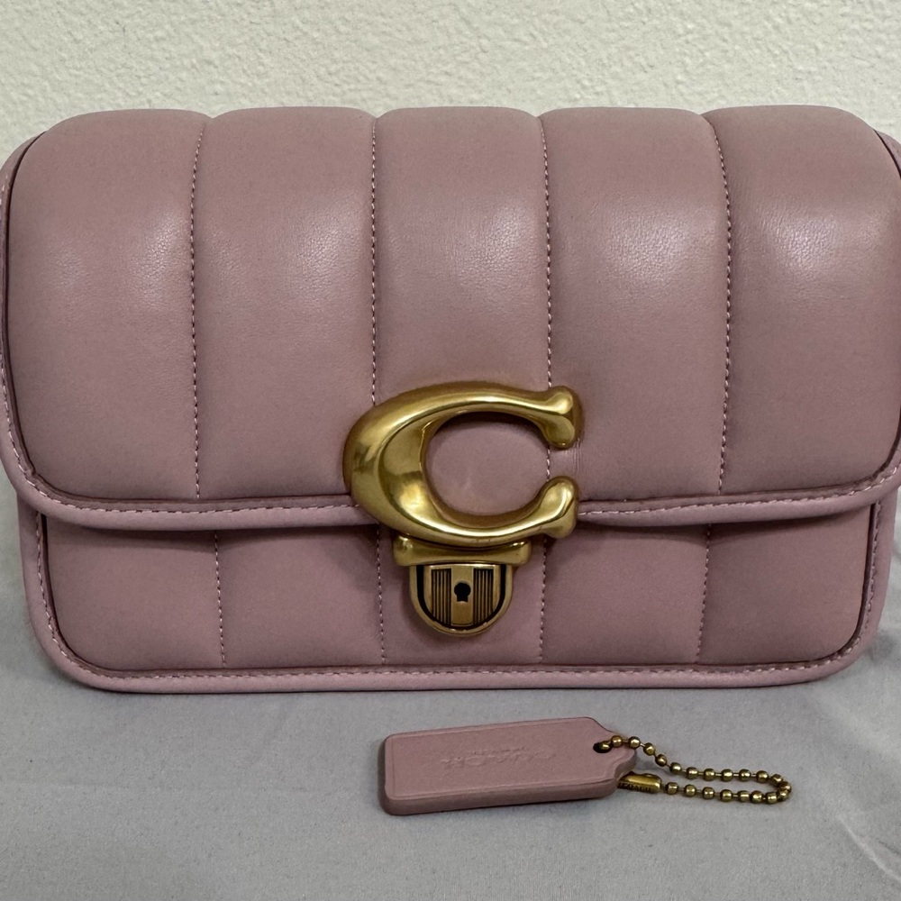 Coach Quilted Studio 19 Bag in Ice Purple - Picture 2 of 7